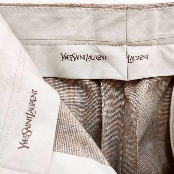 Yves Saint Laurent vintage tweed 3 piece suit / jacket vest & pants matching set - Picture 15 of 16